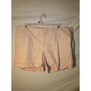 Torrid Light Pink Shorts Stretch Chinos Great Length Plus Size 24 Womens